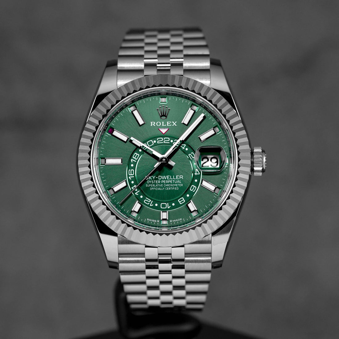 SKY-DWELLER MINT GREEN JUBILEE