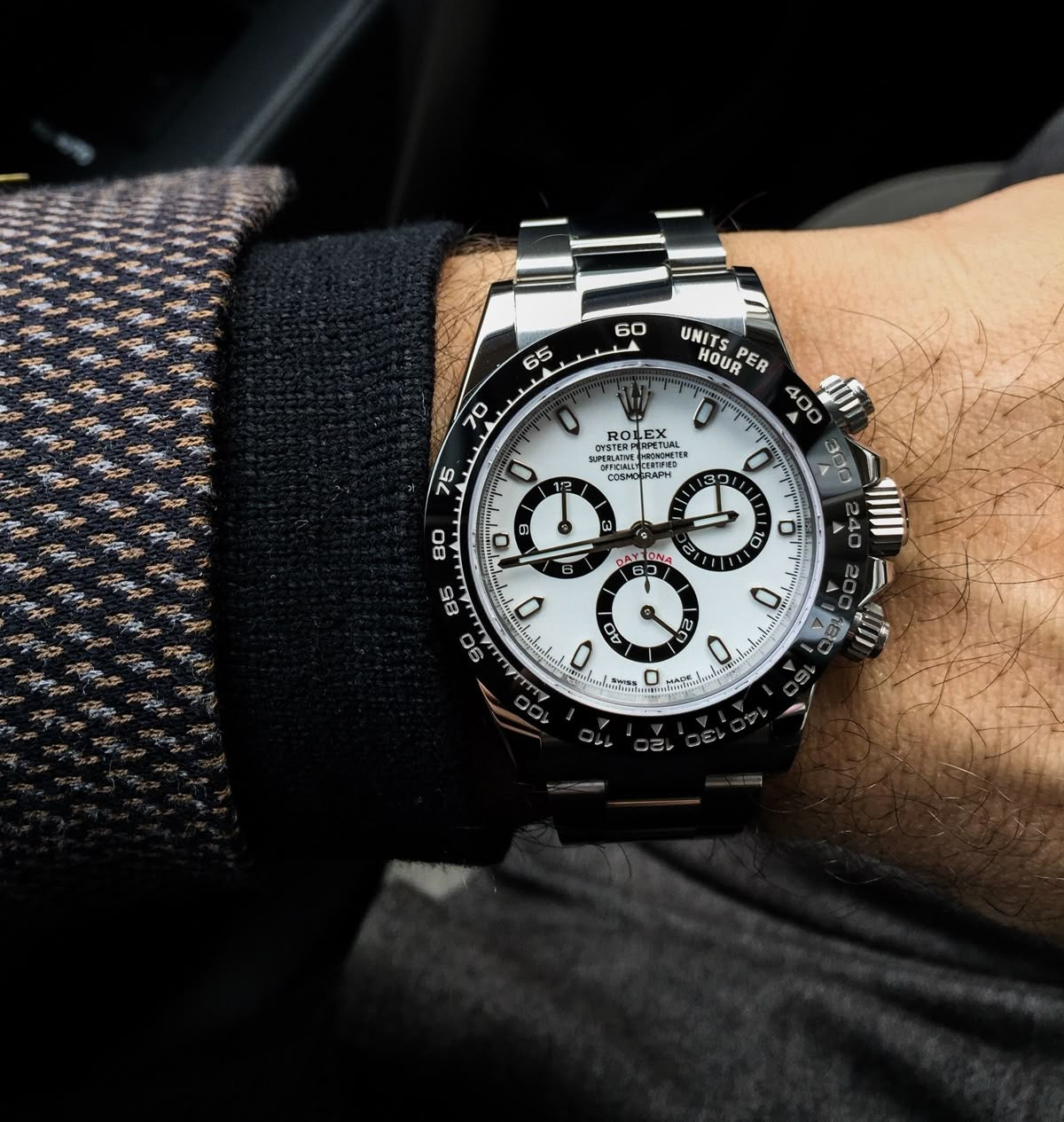 DAYTONA WHITE PANDA DIAL CERAMIC BEZEL