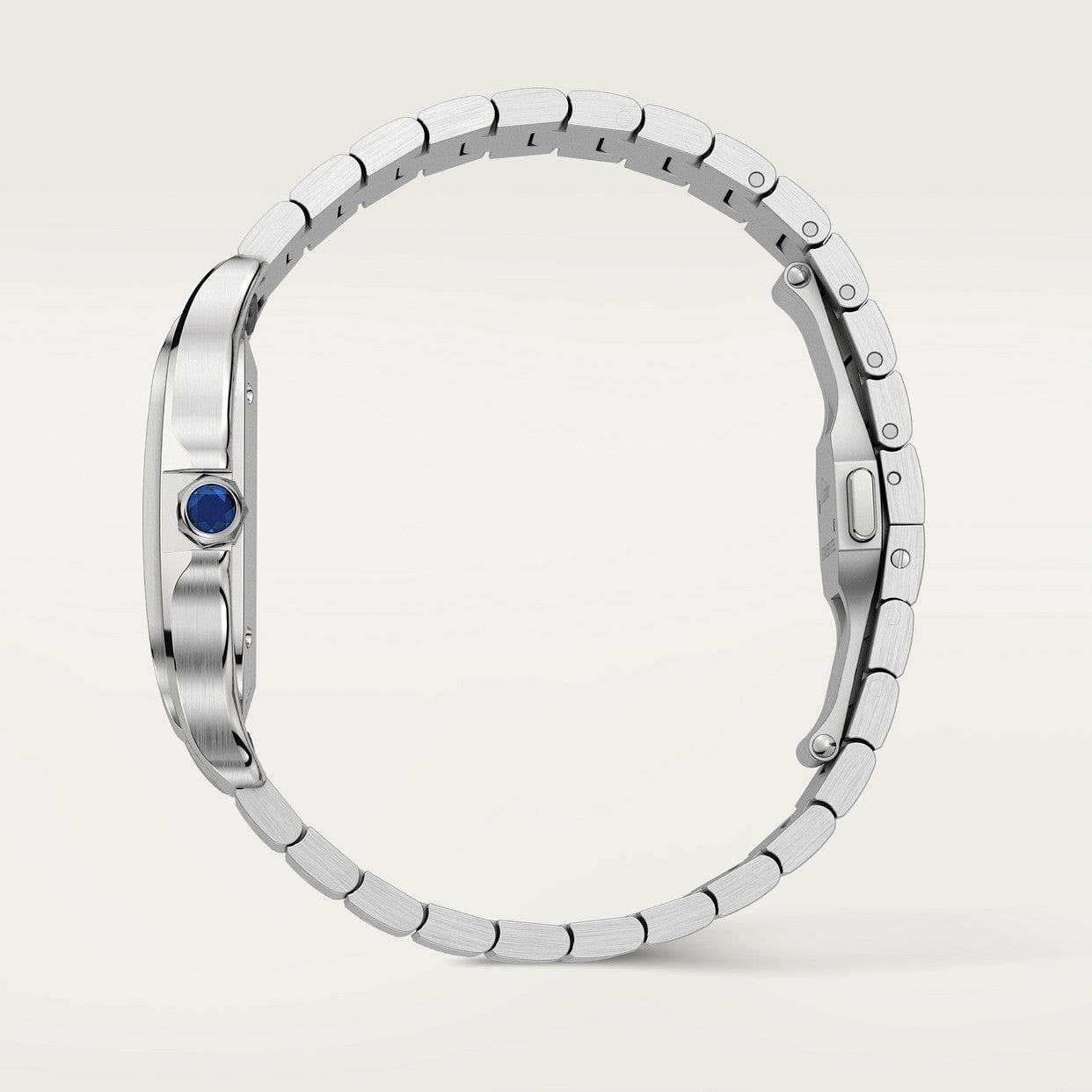 Montre Santos de Cartier tableau bleu
