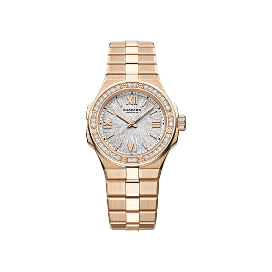 Alpine Eagle 33 33 mm, automatic, ethical rose gold, diamonds