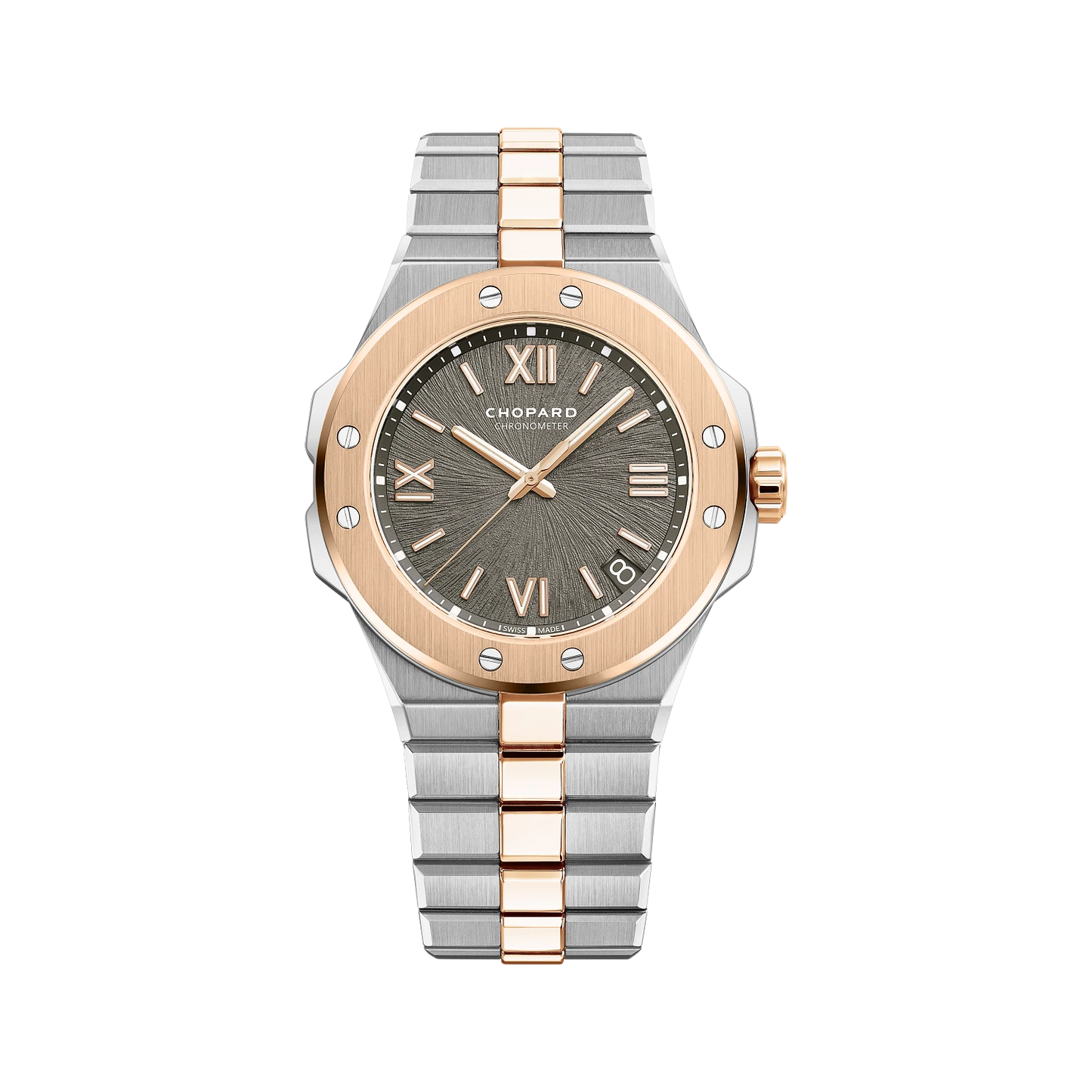 Alpine Eagle 41 41 mm, automatic, ethical rose gold, Lucent Steel™