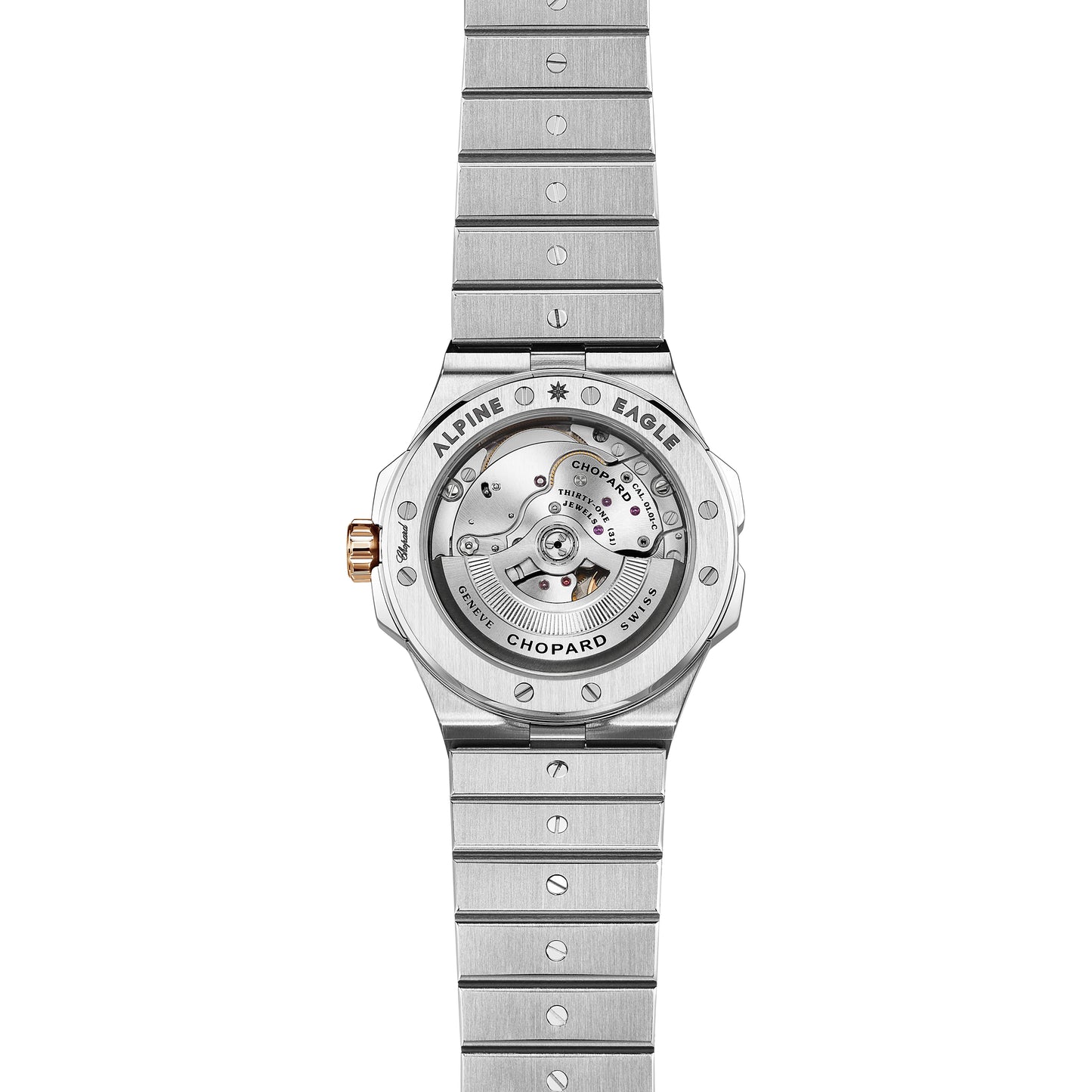 Alpine Eagle 41 41 mm, automatic, ethical rose gold, Lucent Steel™