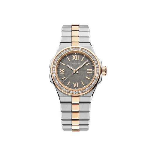 Alpine Eagle 33 33 mm, automatic, ethical rose gold, Lucent Steel™, diamonds