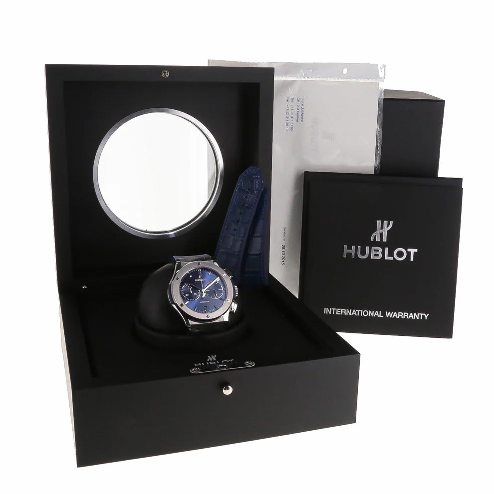 Hublot Classic Fusion Chronograph Titanium Blue
