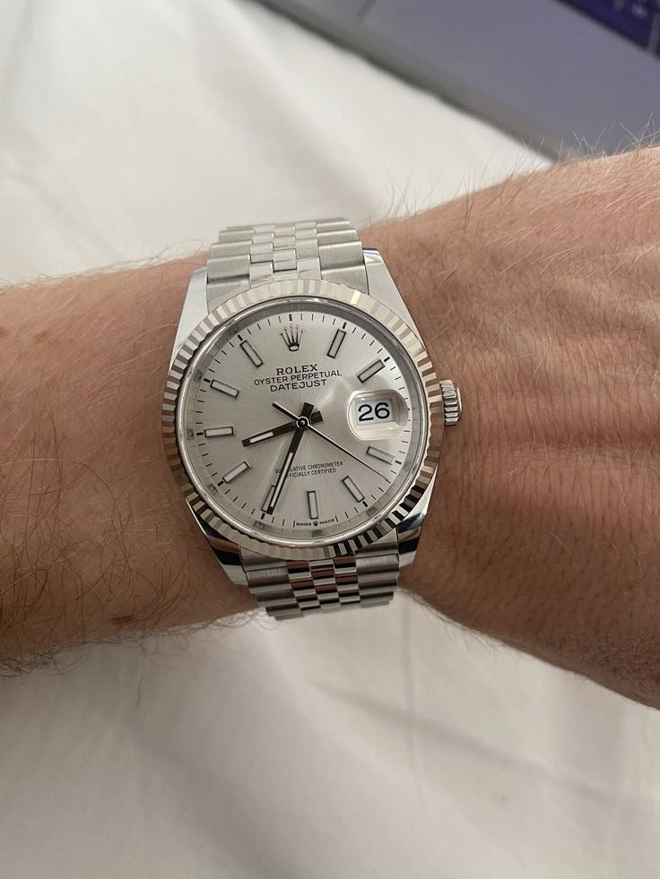 Montre Datejust 36/41 mm Blanc Jubilé