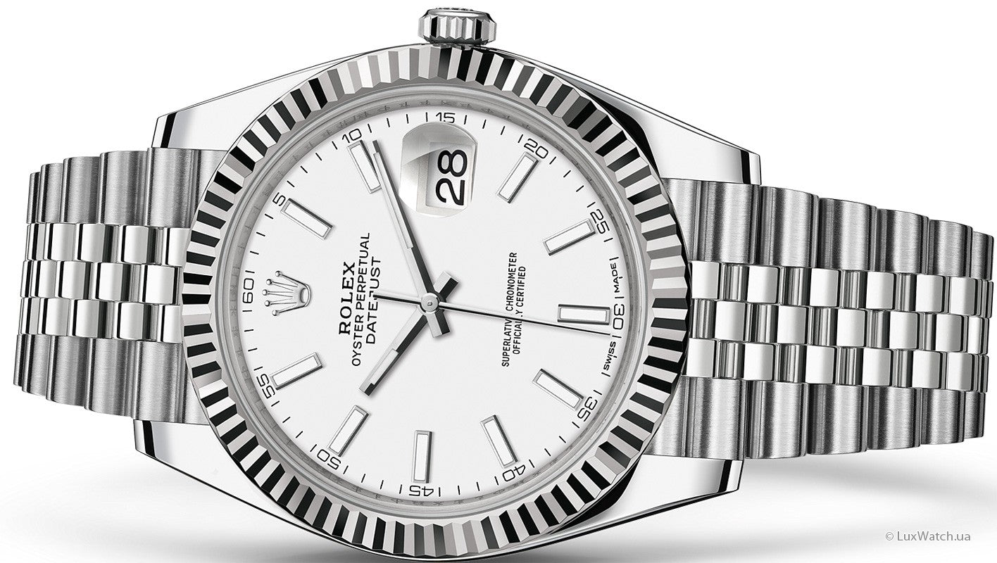 Montre Datejust 36/41 mm Blanc Jubilé