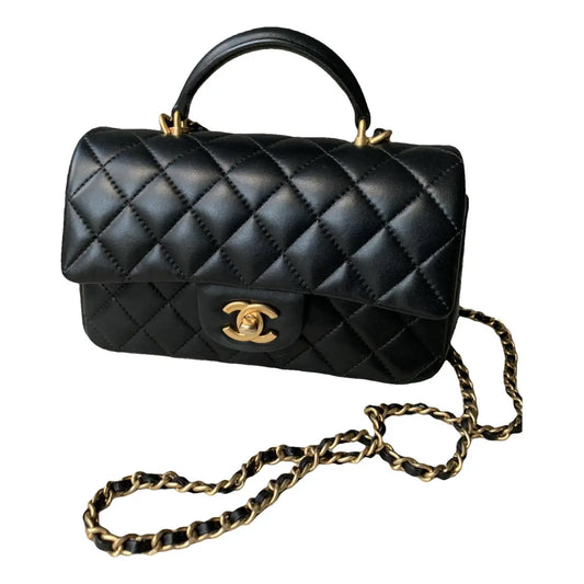 Chanel Timeless Classique Top Handle leather handbag