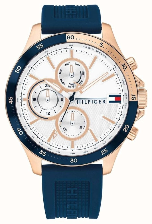 homme Montre Tommy Hilfiger Bank th1791778 bracelet en silicone