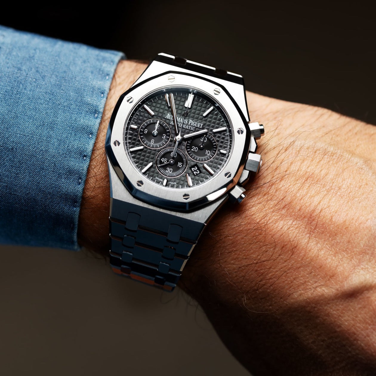 Audemars piguet chronographe noir